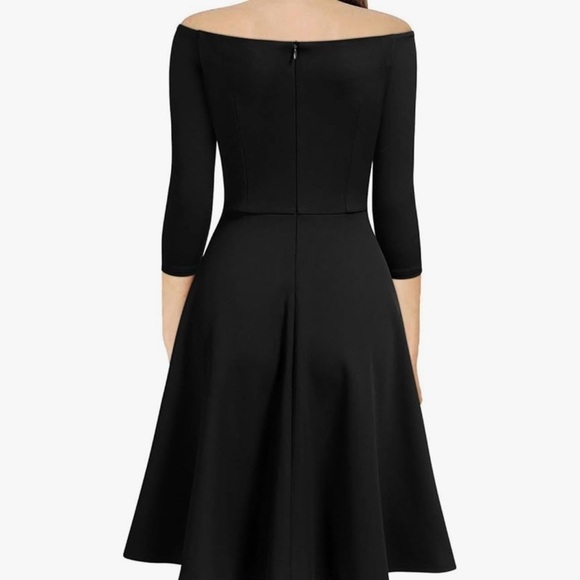 Elegant Off-Shoulder Scallop Dress – Size L - Picture 3 of 3